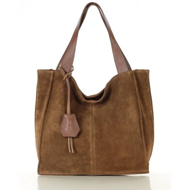 34. Suede Shopper bag Handtasche | Braun, Schwarz, Beige